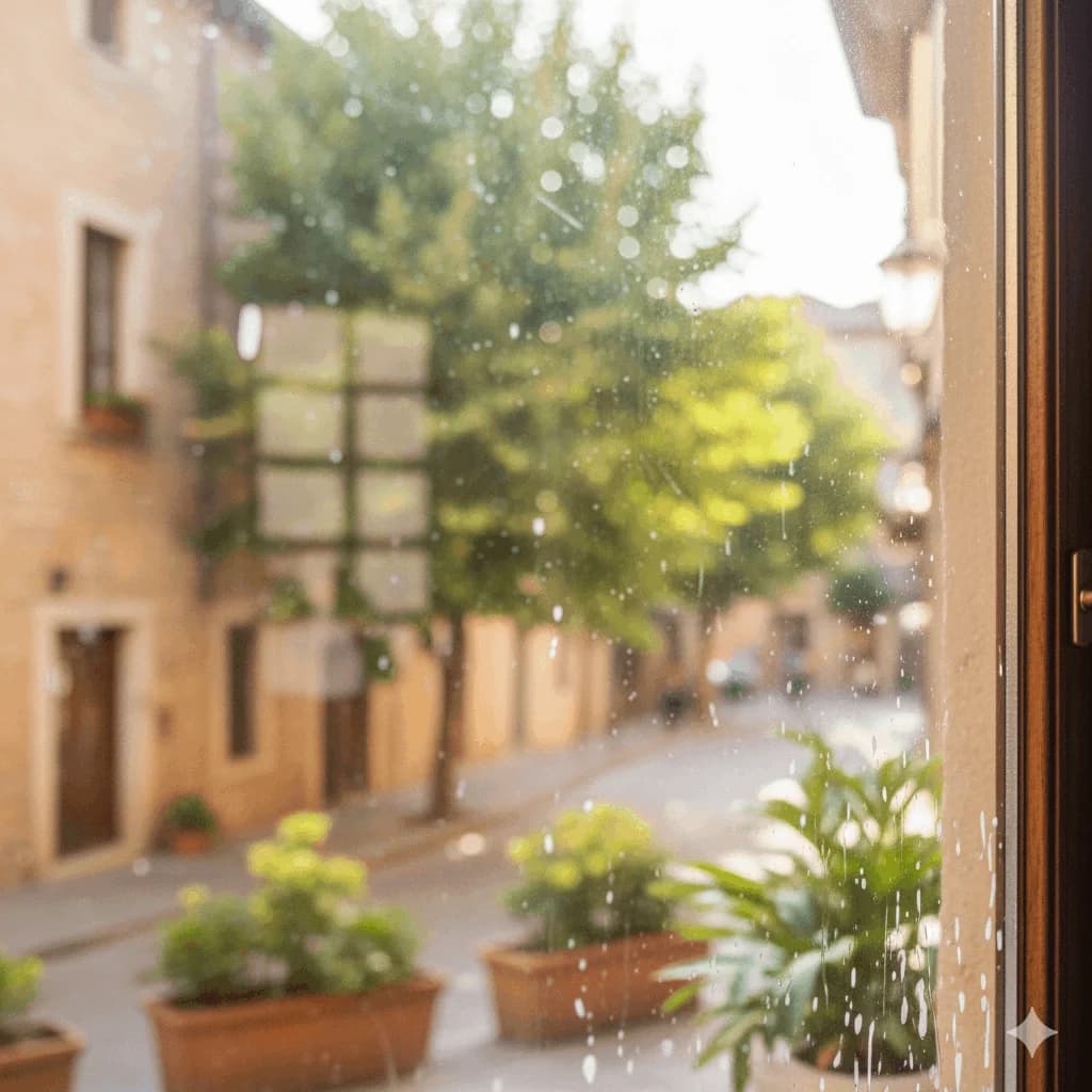 Große Fensteranlage in einem modernen Gebäude