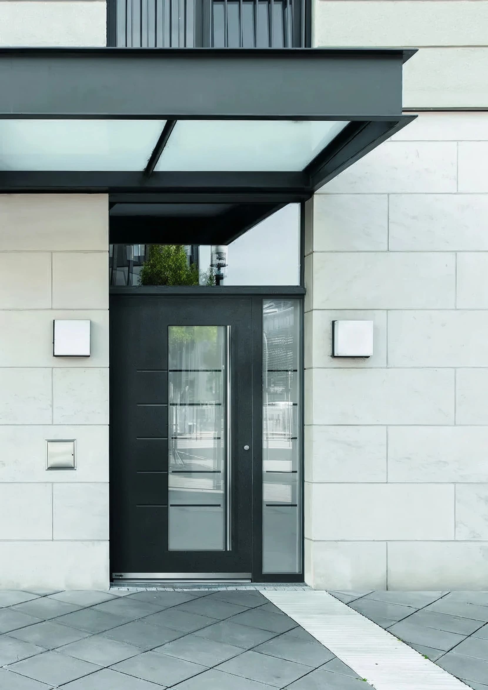 Sichere Aluminium-Haustür