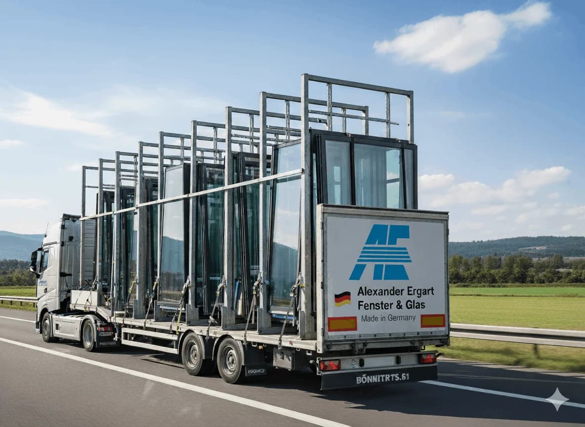 Sauber montiertes Fenster in einem Privathaushalt